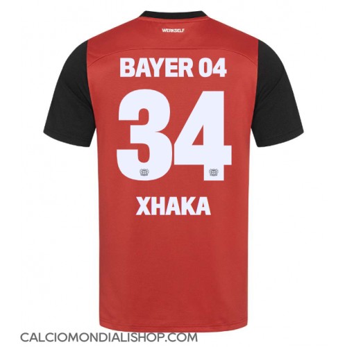 Maglie da calcio Bayer Leverkusen Granit Xhaka #34 Prima Maglia 2024-25 Manica Corta